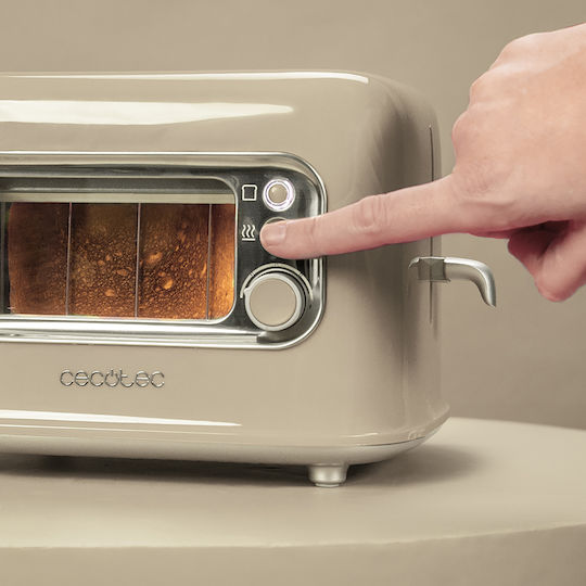 Cecotec Retrovision Toaster 2 Slots 700W Beige