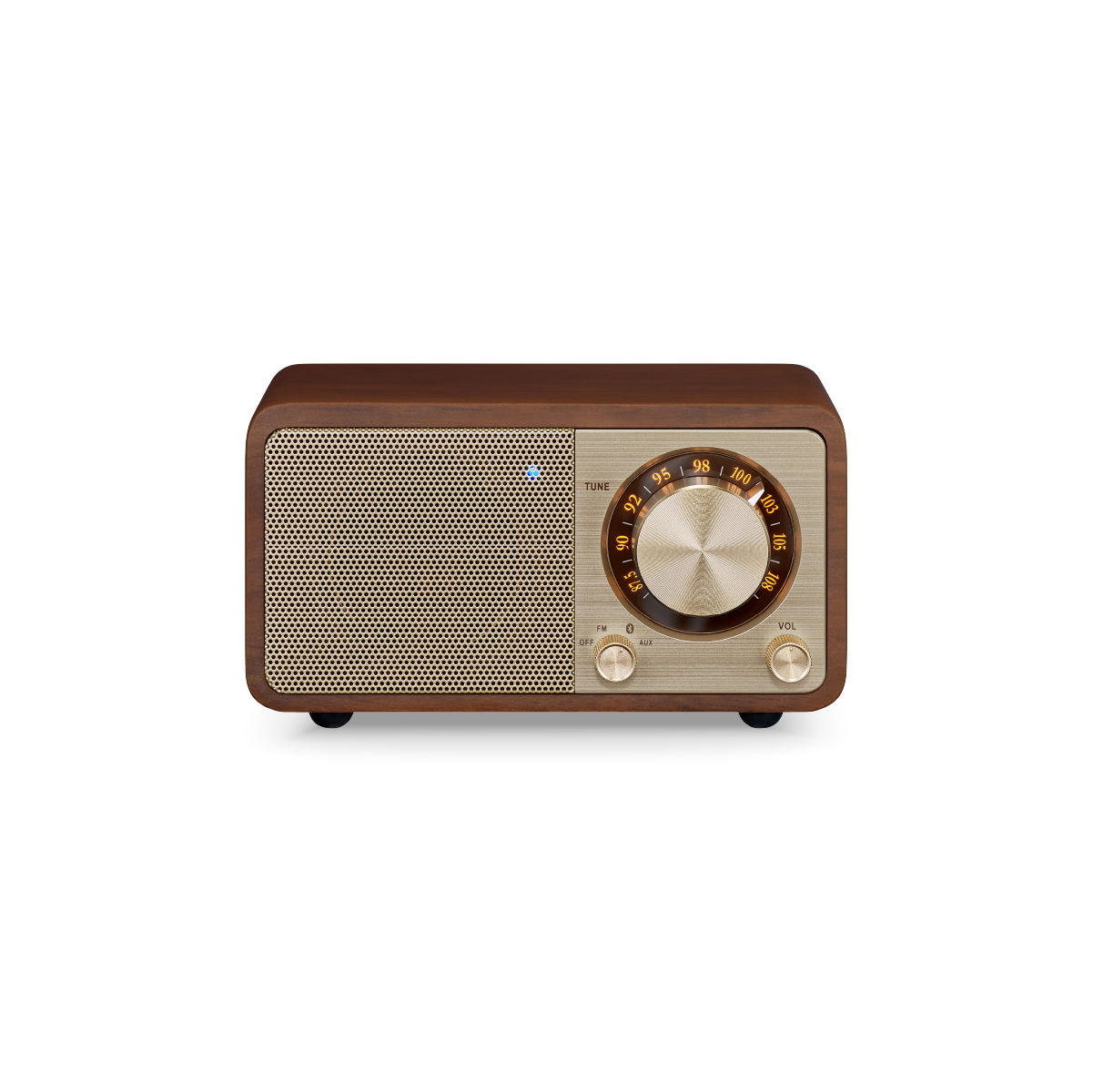 FM / Bluetooth / AUX Wooden Cabinet Radio