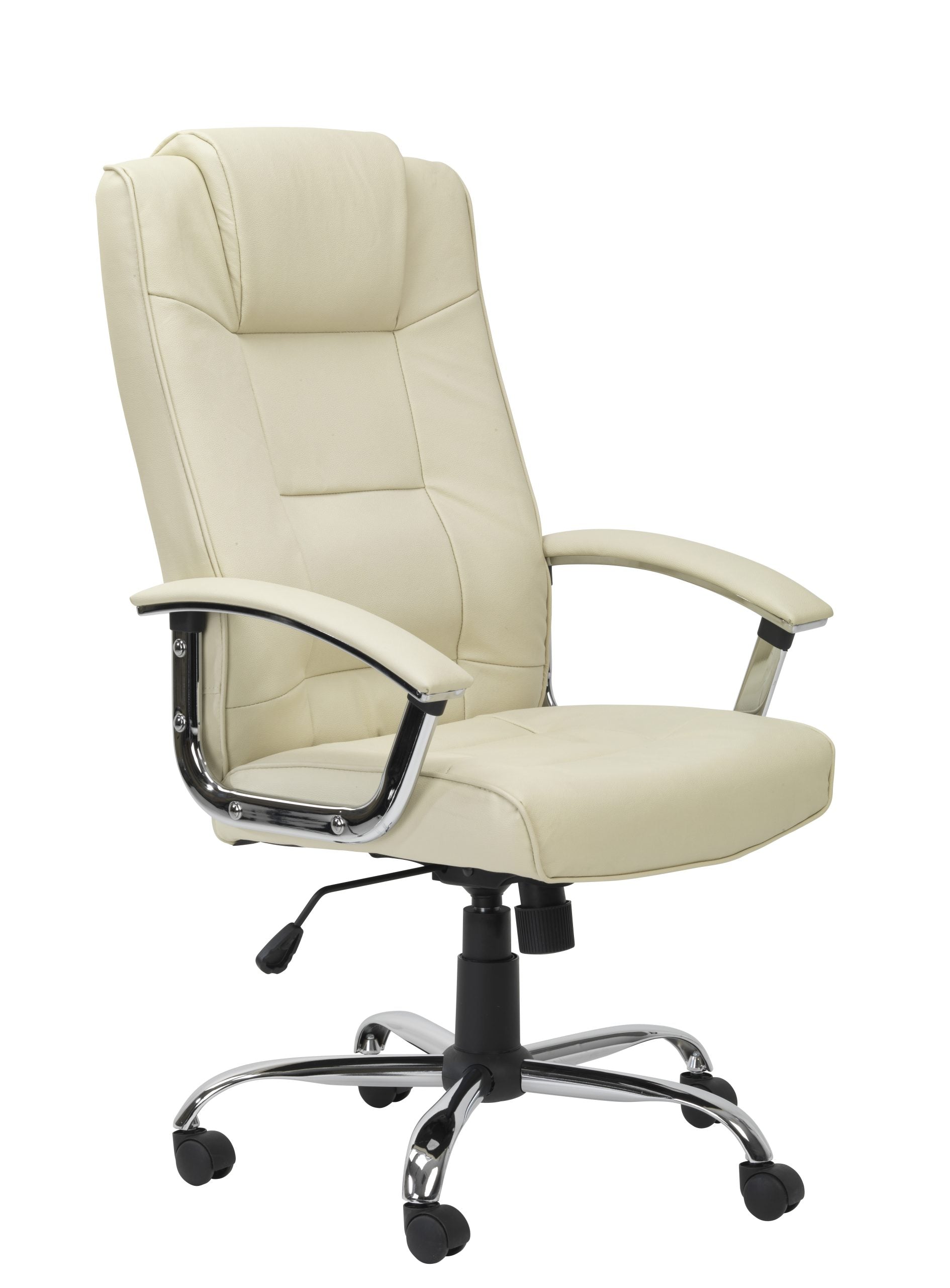Alphason Home Office Chair Houston Cream Leather
