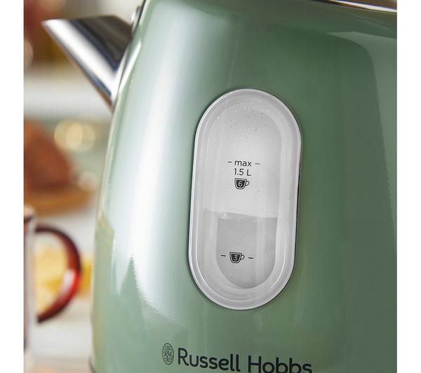 Russell Hobbs Stylevia Kettle – Sage Green, 1.5 L