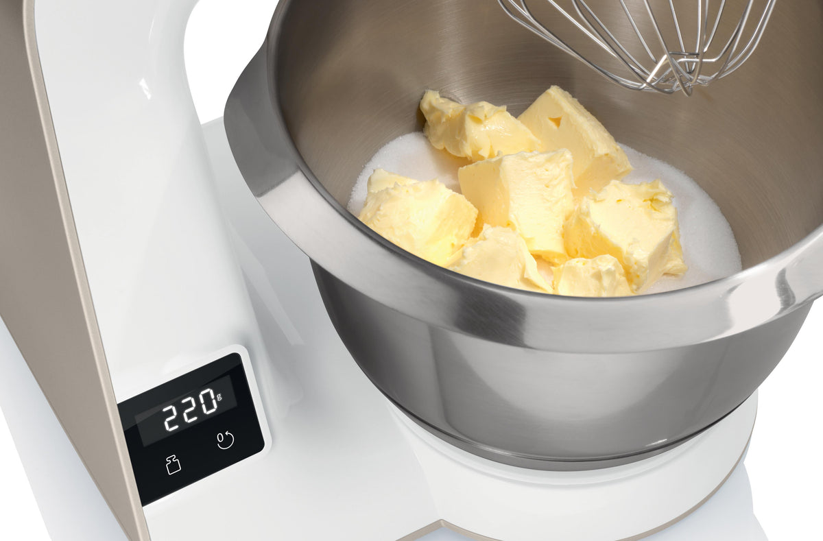Bosch Series 4 MUM5 Stand Mixer with Integrated Scales 1000W - White | MUM5XW40G