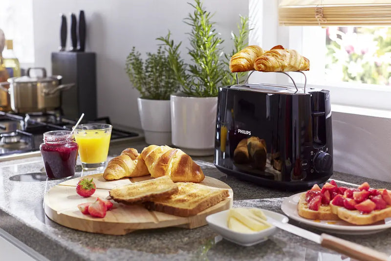 Philips Daily Collection Toaster - 2 Slice, Black