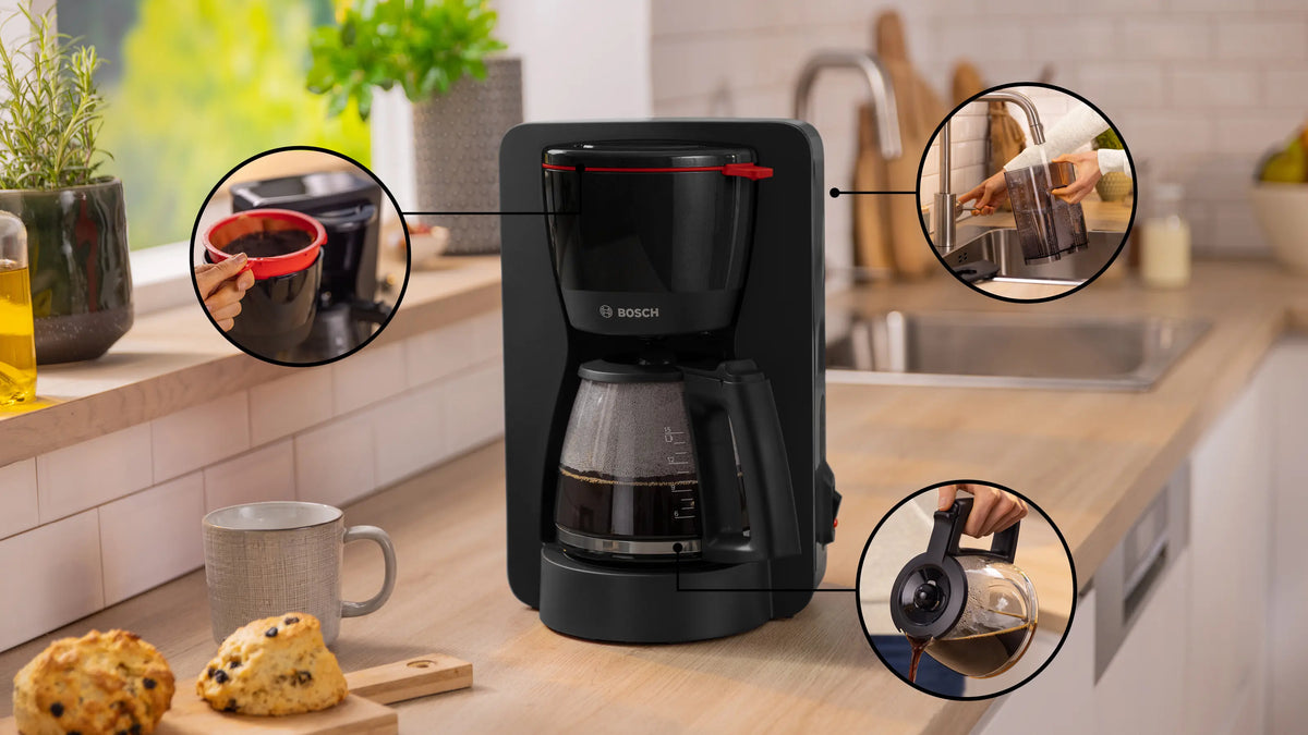 BOSCH MyMoment Filter Coffee Machine - Black | TKA2M113GB