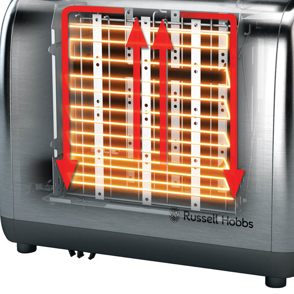 Russell Hobbs Classics 2 slice Toaster - Brushed Stainless Steel | 24080