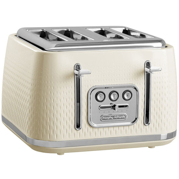 Morphy Richards Verve Textured 4 Slice Toaster | Cream Morphy Richards Toaster Ben Sweeney Electrical Ben Sweeney