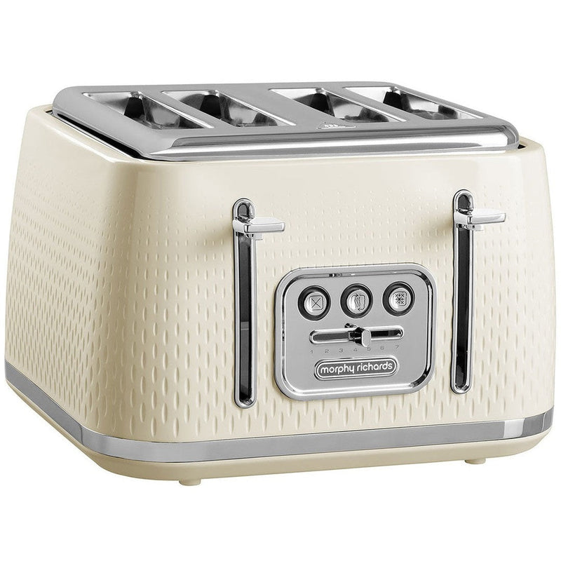 Morphy Richards Verve Textured 4 Slice Toaster | Cream Morphy Richards Toaster Ben Sweeney Electrical Ben Sweeney