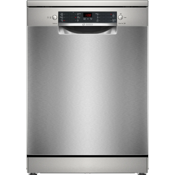 Bosch Series 2 free-standing dishwasher 60 cm Brushed steel anti-fingerprint | SMS26AI08G Bosch Dishwasher Ben Sweeney Electrical Euronics