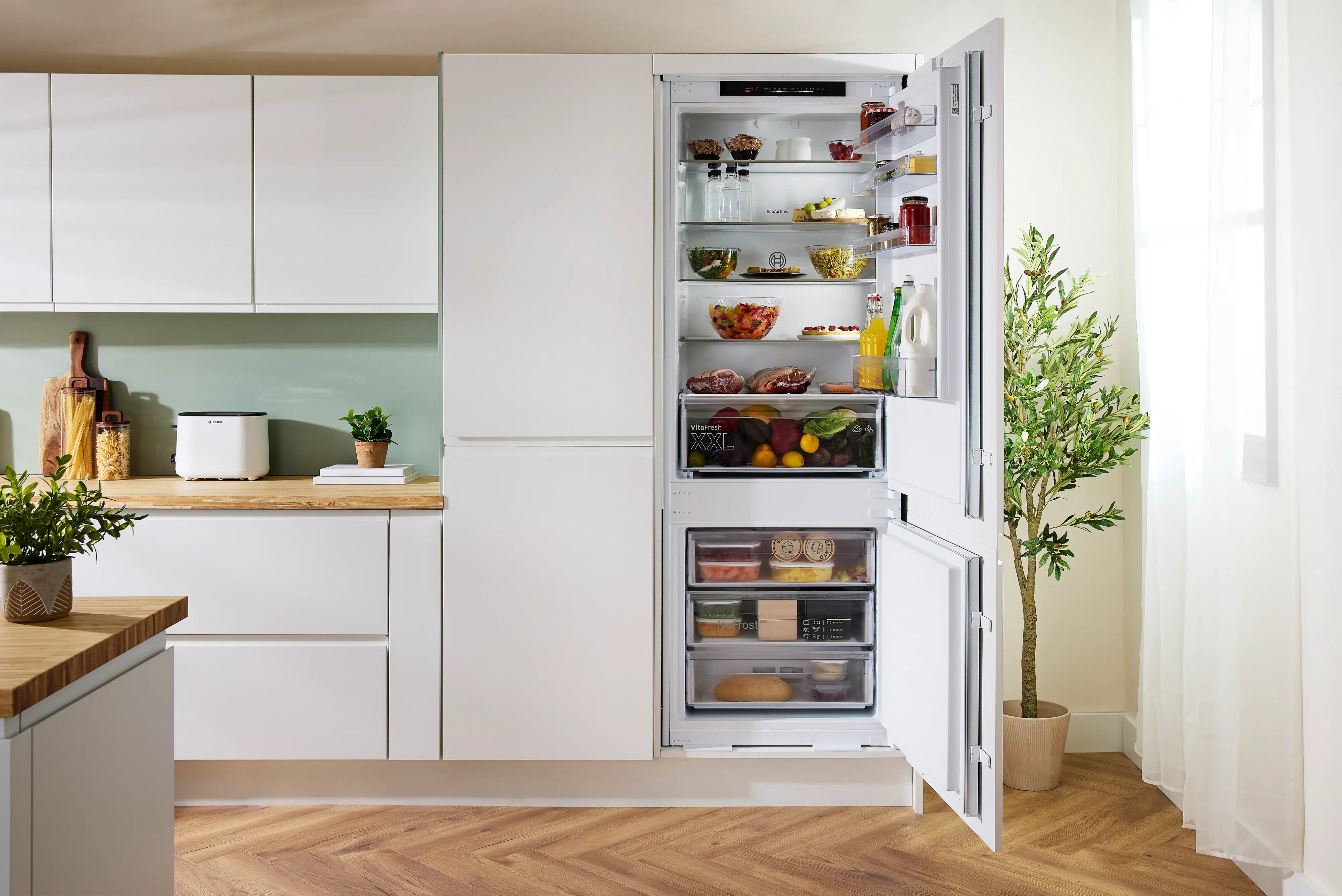 Bosch Series 2 383L Integrated No Frost Fridge Freezer | KBN96NSE1G