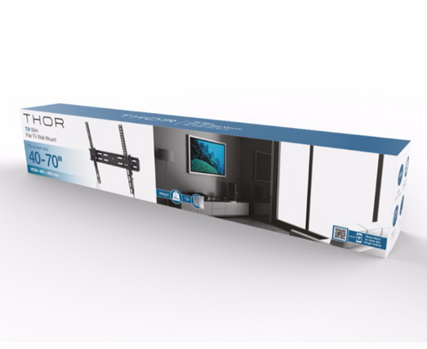 Thor Super Slim 42”-70” Tilt TV Wall Mount | 28084T