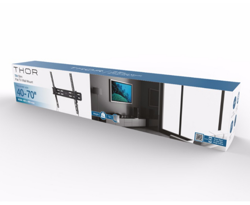 Thor Super Slim 42”-70” Tilt TV Wall Mount | 28084T