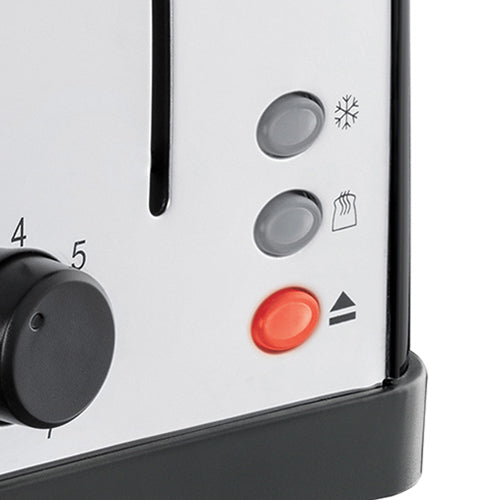 Russell Hobbs Stainless Steel 4 Slice Toaster - Black | 28360