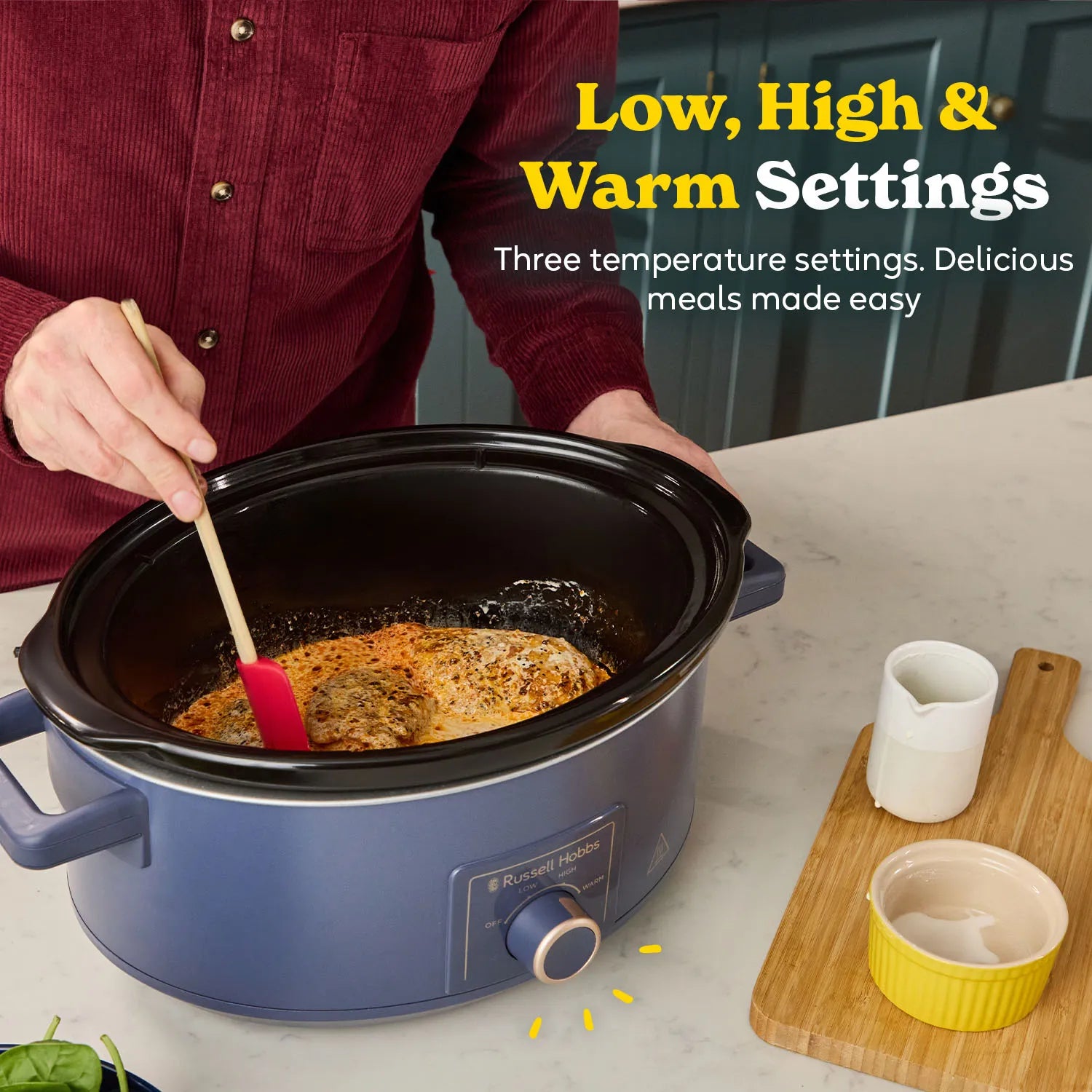 Russell Hobbs 28780 Slow Cooker - Navy Blue