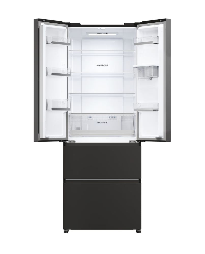 Haier FD 70 Series 5 444L No Frost Freestanding Fridge Freezer in Black | HFR5719EWPB.