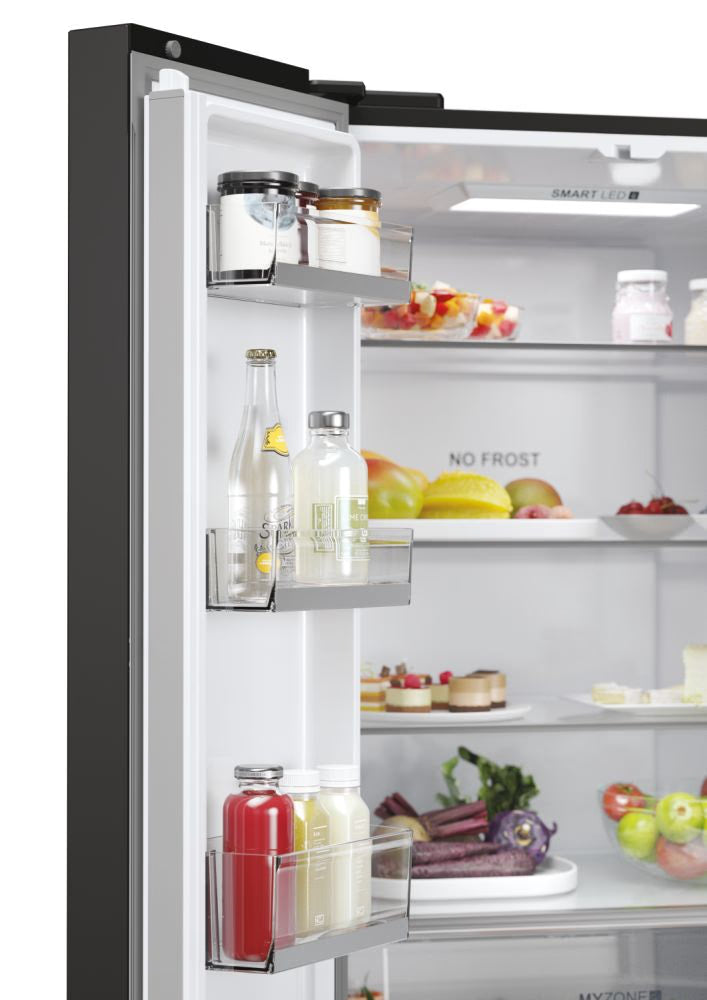 Haier FD 70 Series 5 444L No Frost Freestanding Fridge Freezer in Black | HFR5719EWPB.