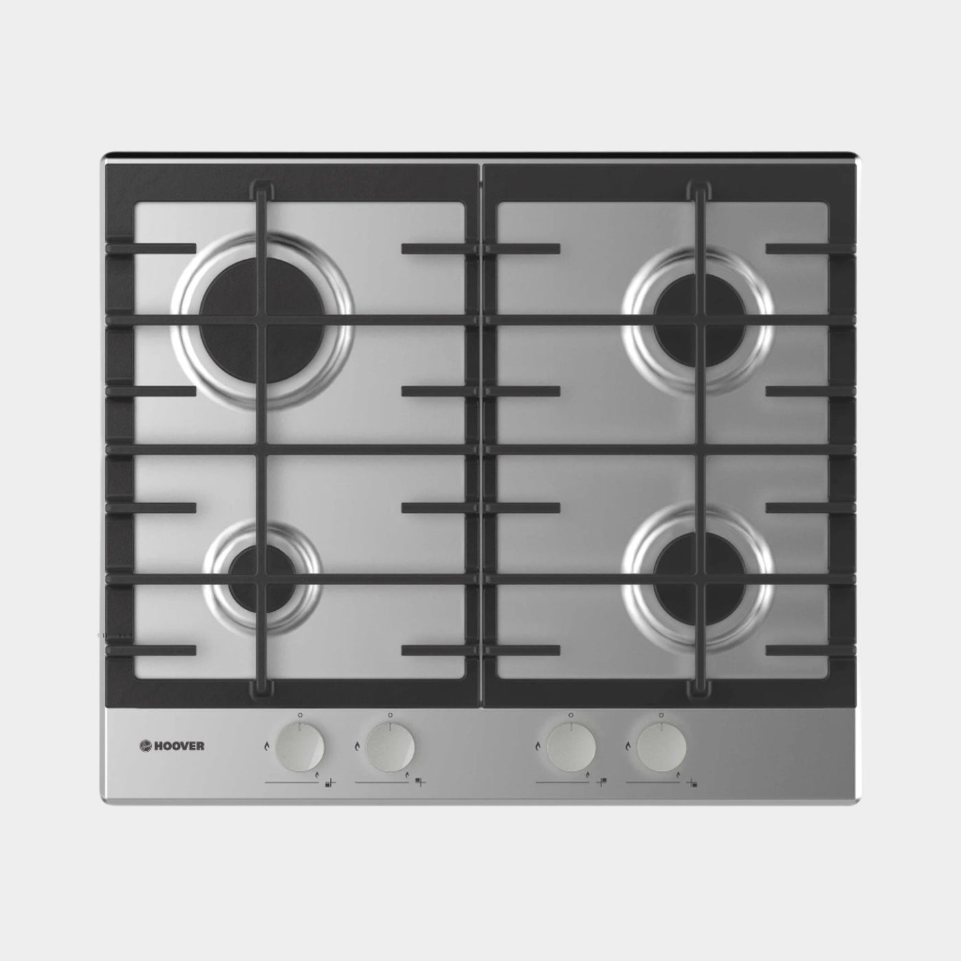 H-Hob 300 Gas Hob - Stainless Steel - 4 Burners | HHG6BRMX