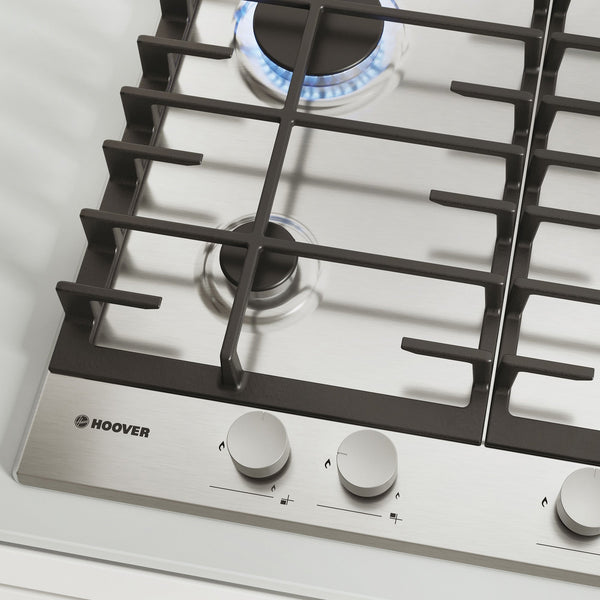 H-Hob 300 Gas Hob - Stainless Steel - 4 Burners | HHG6BRMX