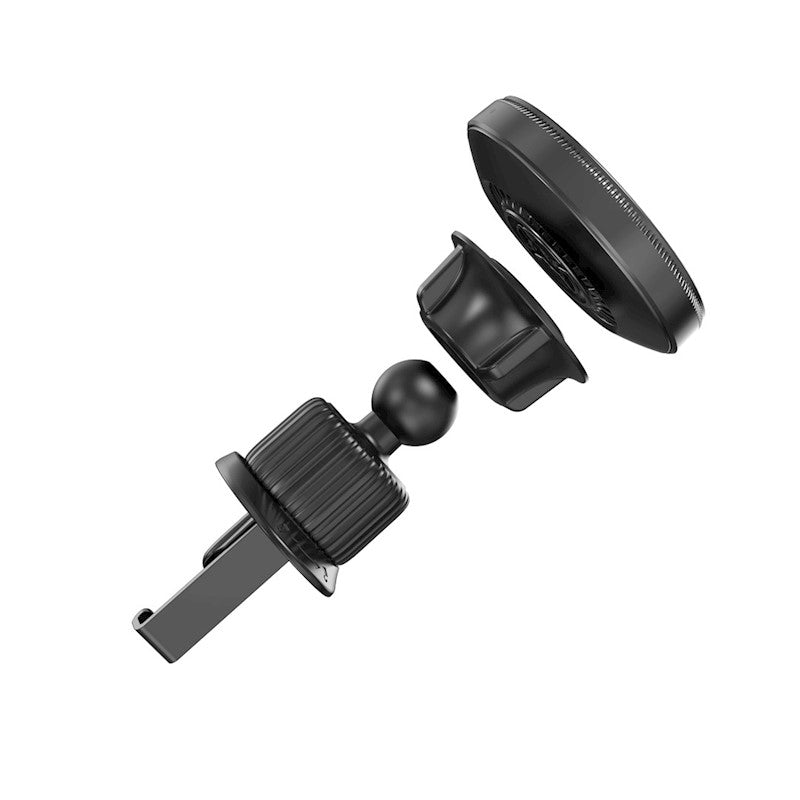 XO car holder magnetic CX025 with wireless inductive charger 15W black air vent for MagSafe