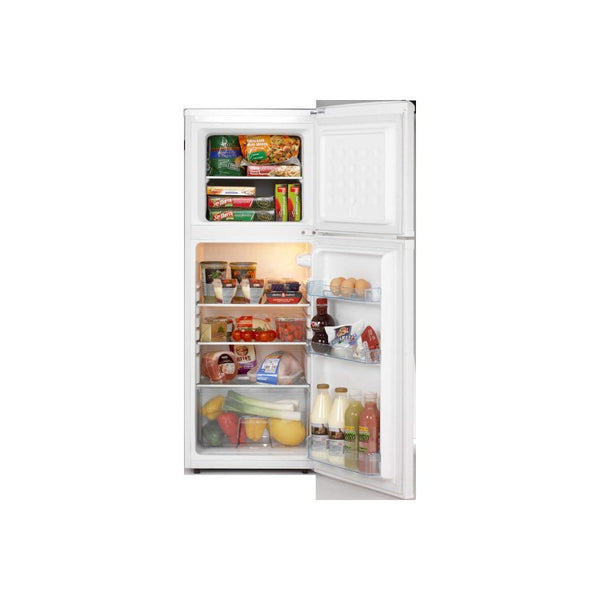 LEC Freestanding Fridge Freezer – 136L, White