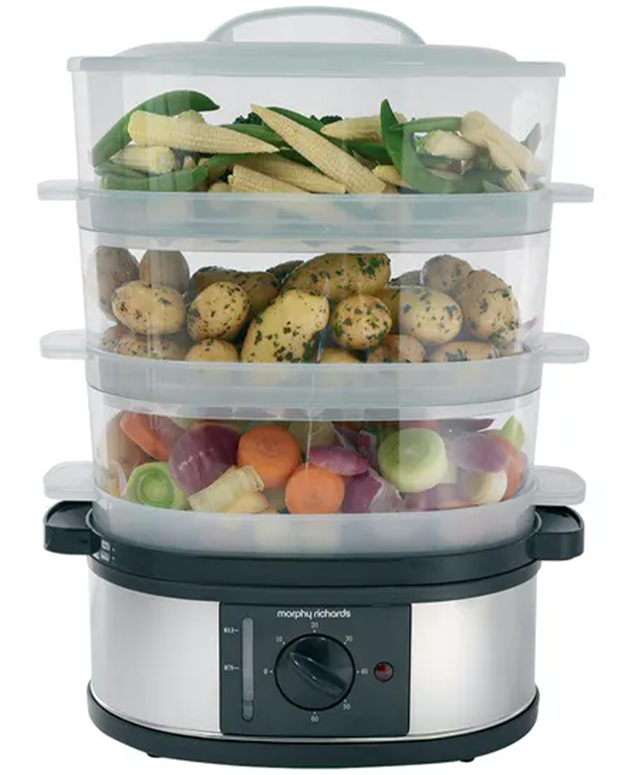 Morphy Richards 3 Tier Steamer in Stainless Steel | 48755 Ben Sweeney Letterkenny