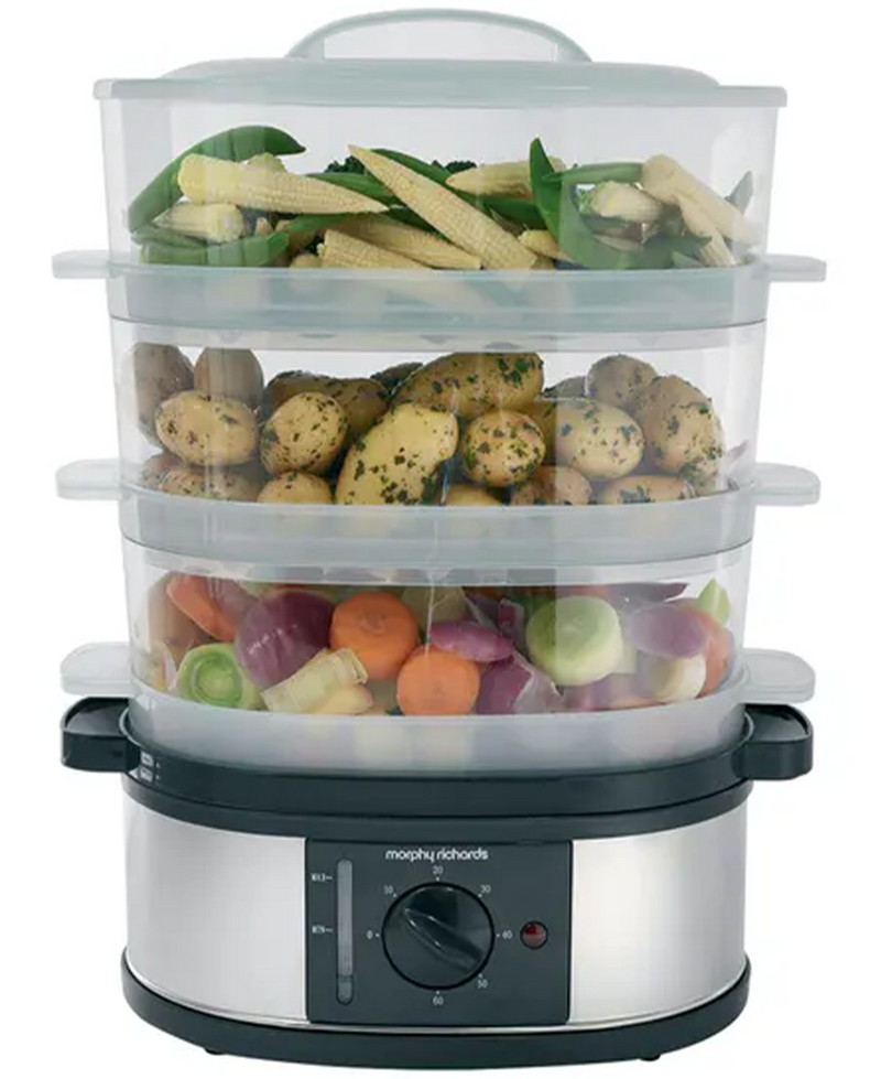 Morphy Richards 3 Tier Steamer in Stainless Steel | 48755 Ben Sweeney Letterkenny