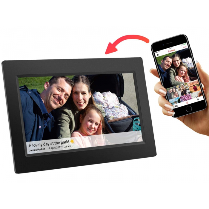 10.1" Touch Screen, Wifi, Digital Photo Frame | Frameo App