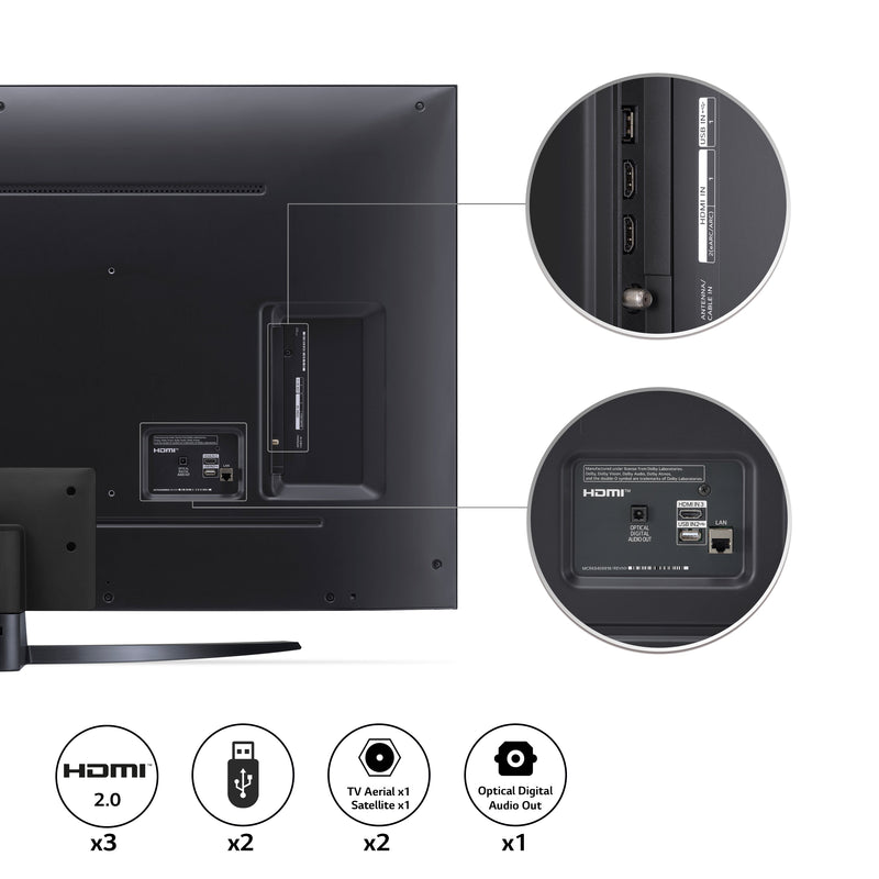 LG 65" NanoCell Ultra HD Smart TV | 65NANO766QA.AEK