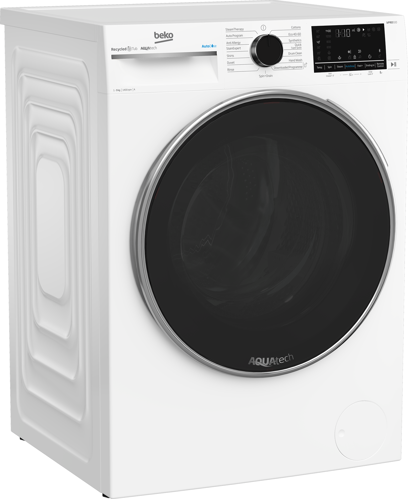 Beko Freestanding 9kg 1400rpm Washing Machine With AutoDose | B5W5941DW