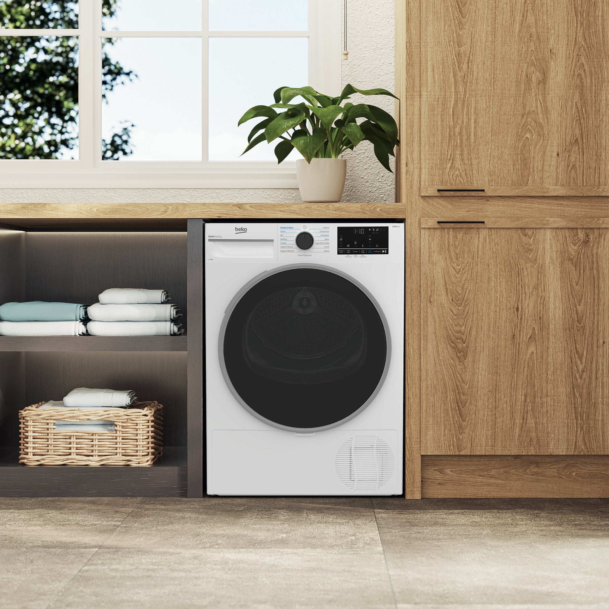 Beko 9kg Heat Pump Tumble Dryer with IronFinish™ Technology | B5T4923NIW