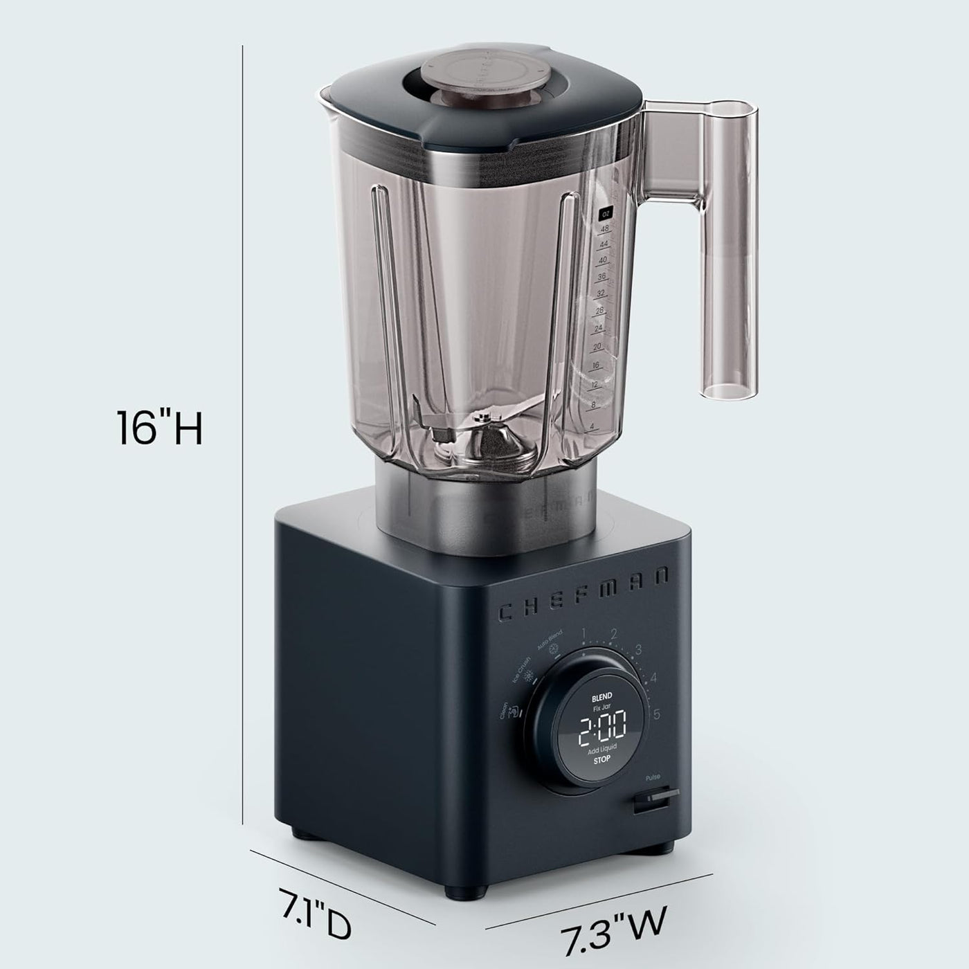 Chefman Obliterator 1380W 48oz Power Blender with Travel Jar