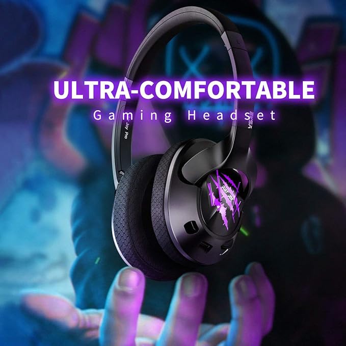 EKSA Air Joy Pro Purple 7.1 Surround Sound Gaming Headset