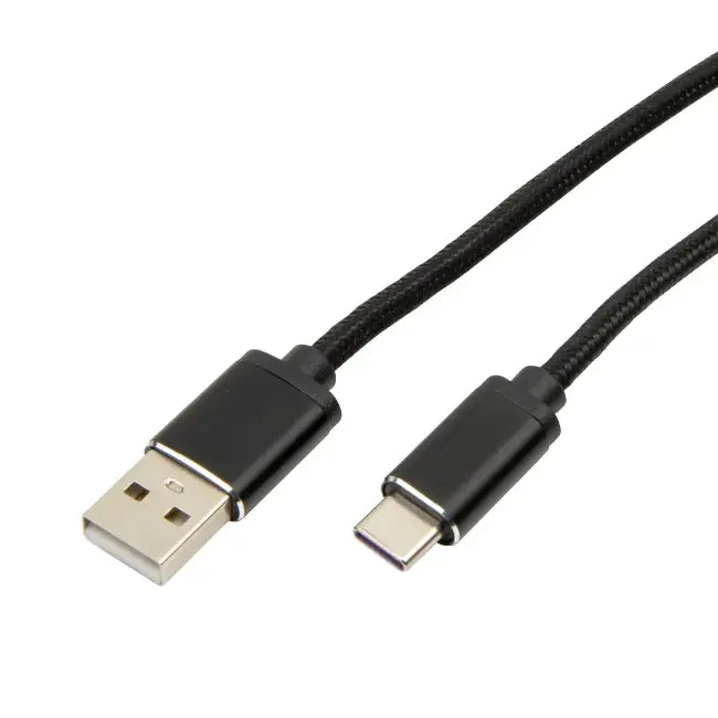 3 Metre USB A to USB Type C Nylon Braided Data and Charging Cable