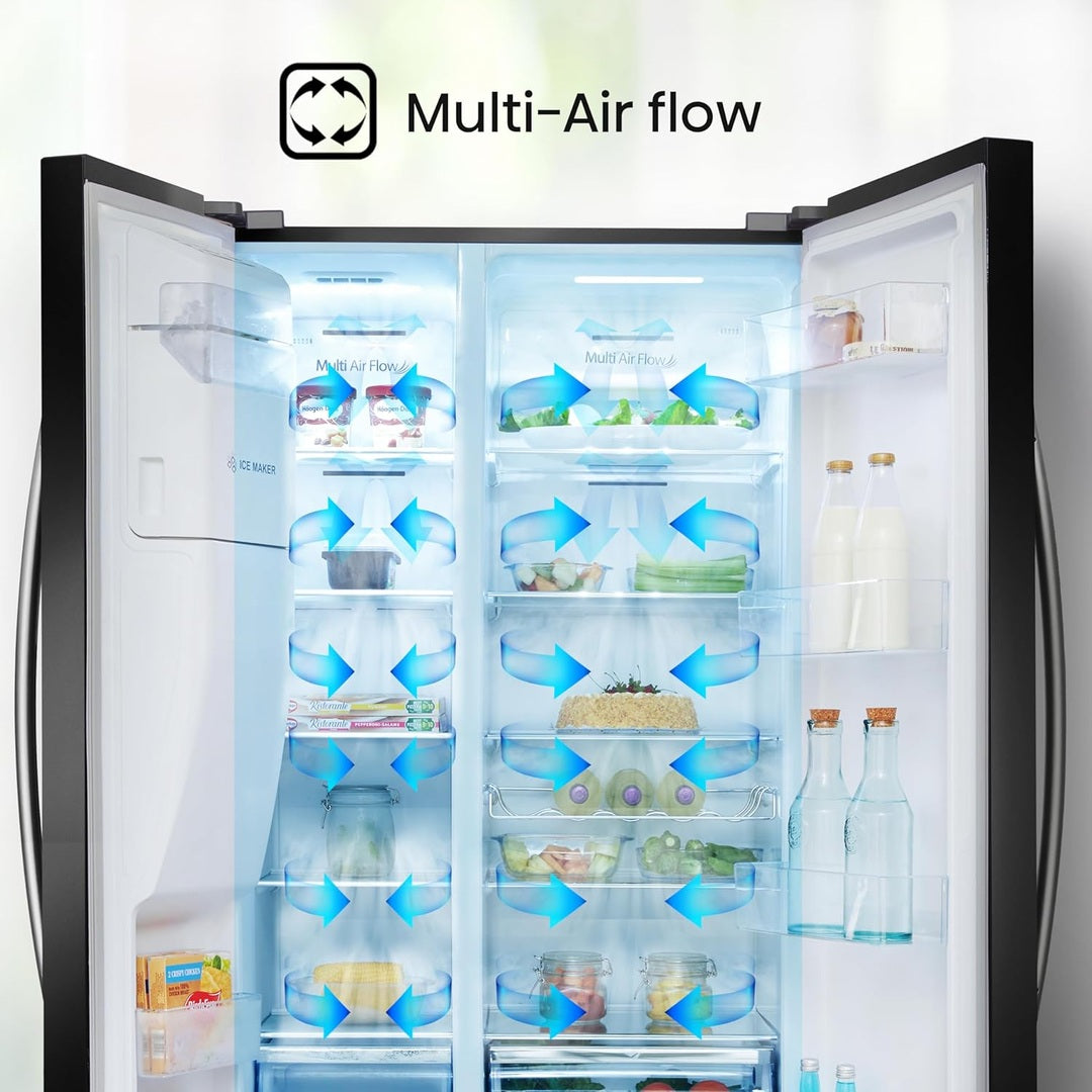 Hisense Freestanding Side by Side Fridge Freezer | RS694N4IBE Hisense American Fridge Freezer Ben Sweeney Electrical Euronics