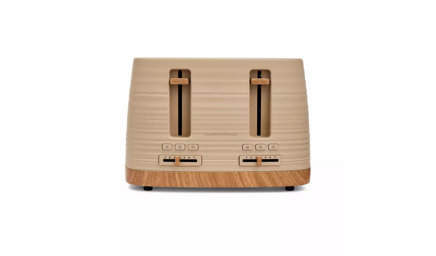 Morphy Clay 4-Slice Brown Toaster- Felspar