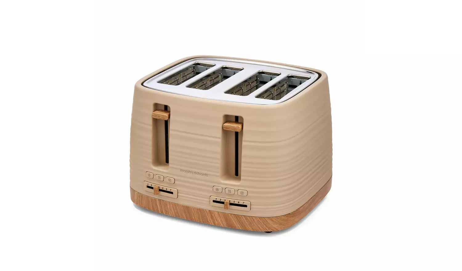 Morphy Clay 4-Slice Brown Toaster- Felspar