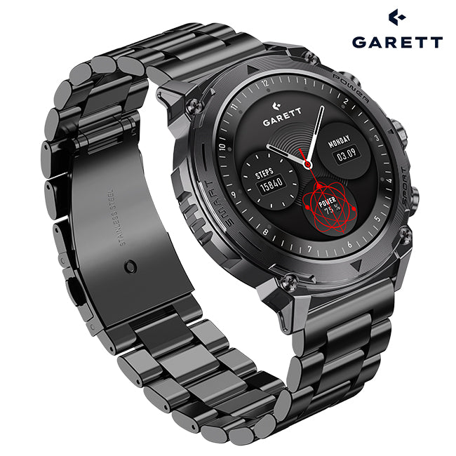 Garett Smartwatch Garett Atom Black Steel