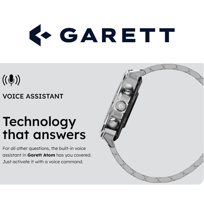 Garett Smartwatch Garett Atom Black Steel