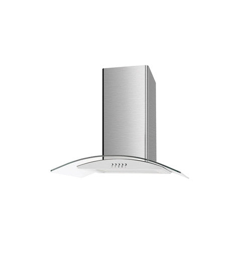 Cata 70cm Curved Glass Chimney Hood – Stainless Steel || UBSCG70SS