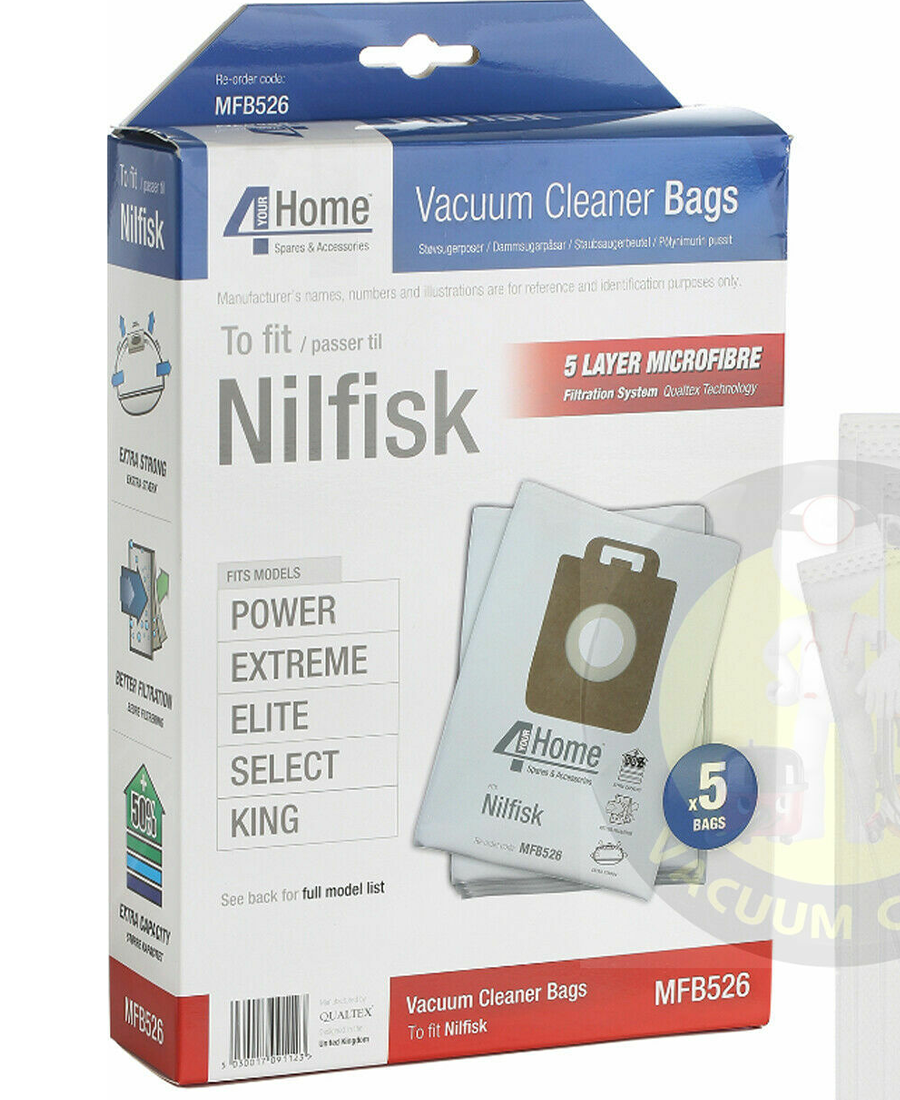 Nilfisk Vacuum Bags - Power, Select, Elite, Select, King & more