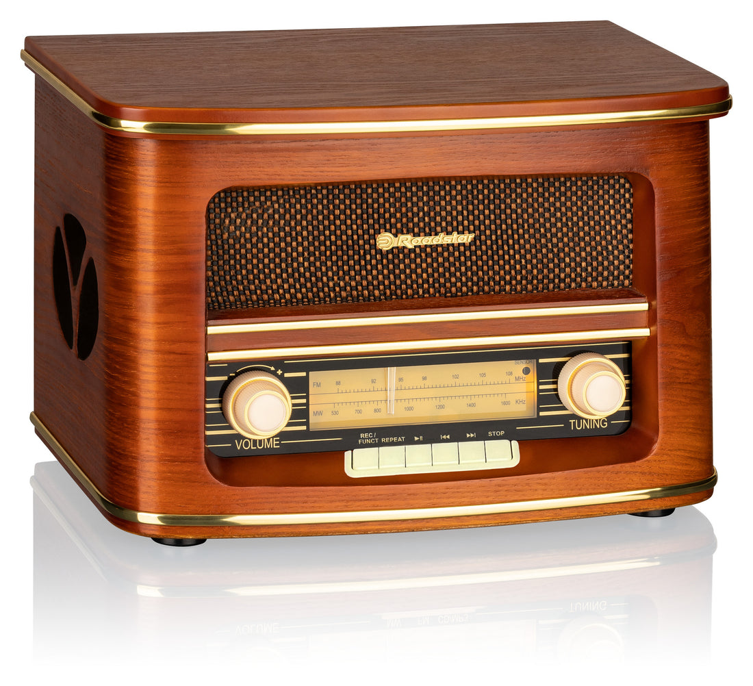 Roadstar Fm/Am Wood Effect Desk Radio | HRA-1500