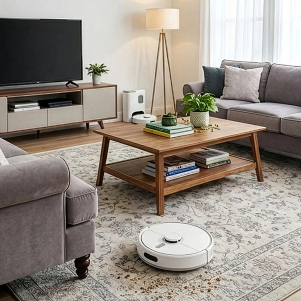 Homebot Nozzie 4-in-1 6000Pa Self-Emptying Robot Vacuum & Mop | HB-RV-NOZ-IE