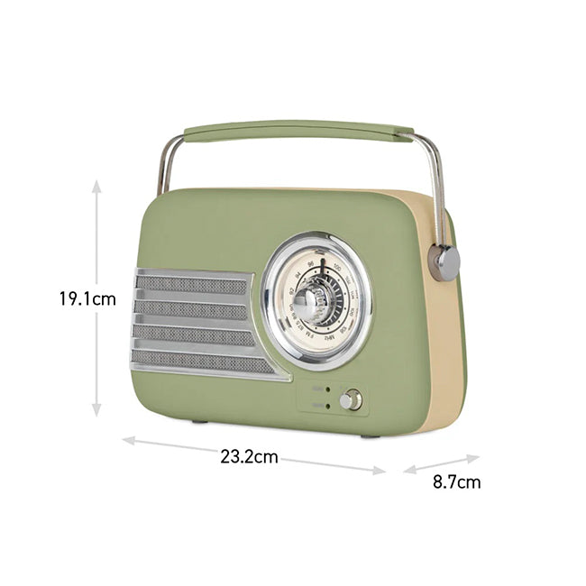 Itek I60028SAG Vintage Bluetooth Radio Portable Vintage