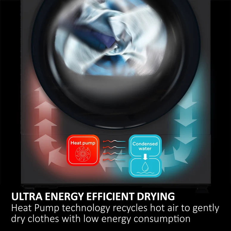 HAIER X Series 5 HD90-D357GU1-UK WiFi-enabled 9 kg Heat Pump Tumble Dryer - Graphite