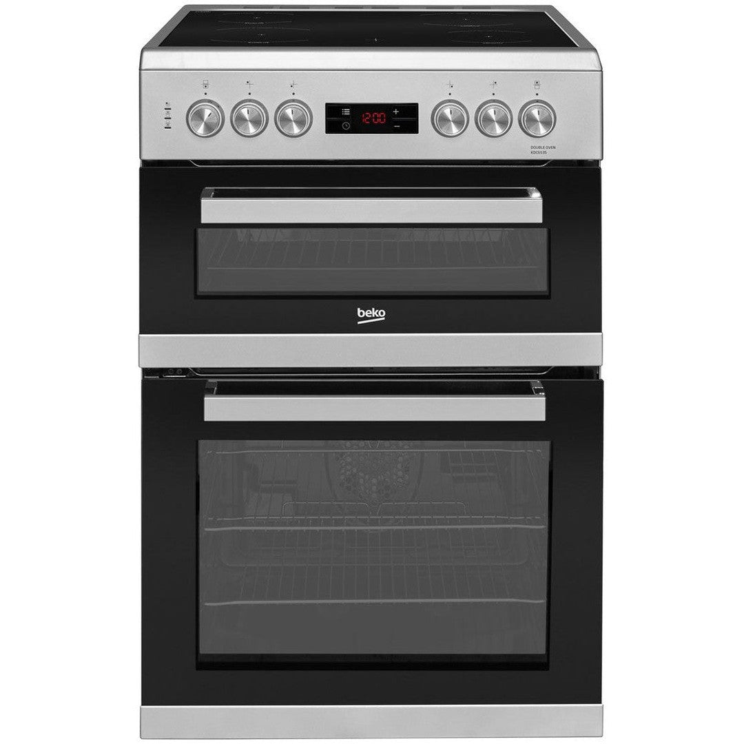 Beko Freestanding 60cm Double Oven Electric Cooker | KDC653S Beko Cooker Ben Sweeney Electrical Ben Sweeney