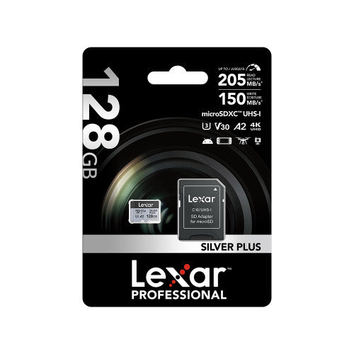 Lexar 128GB SILVER PLUS microSDXC Card