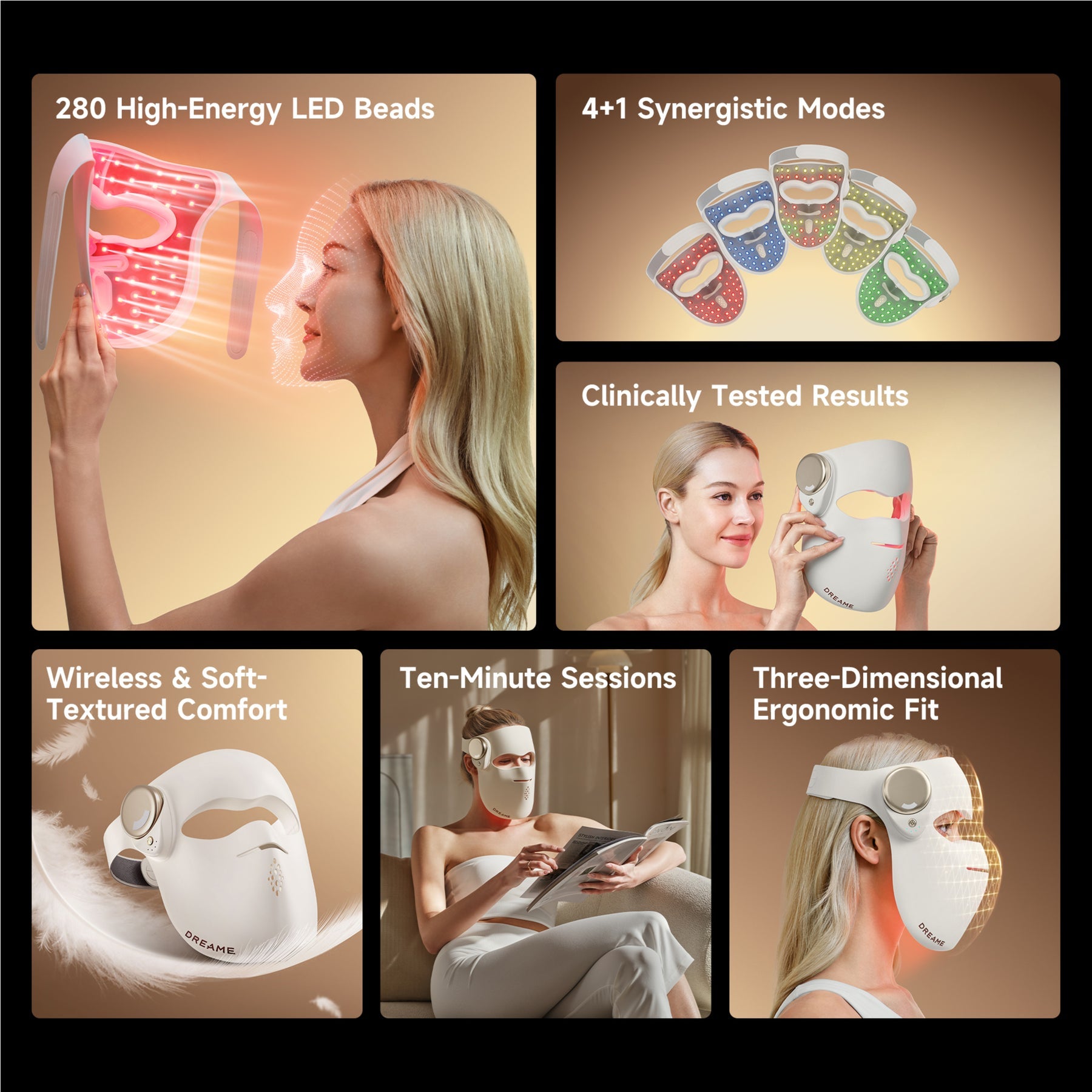 Dreame Chrona LED Light Therapy Mask | AB01A
