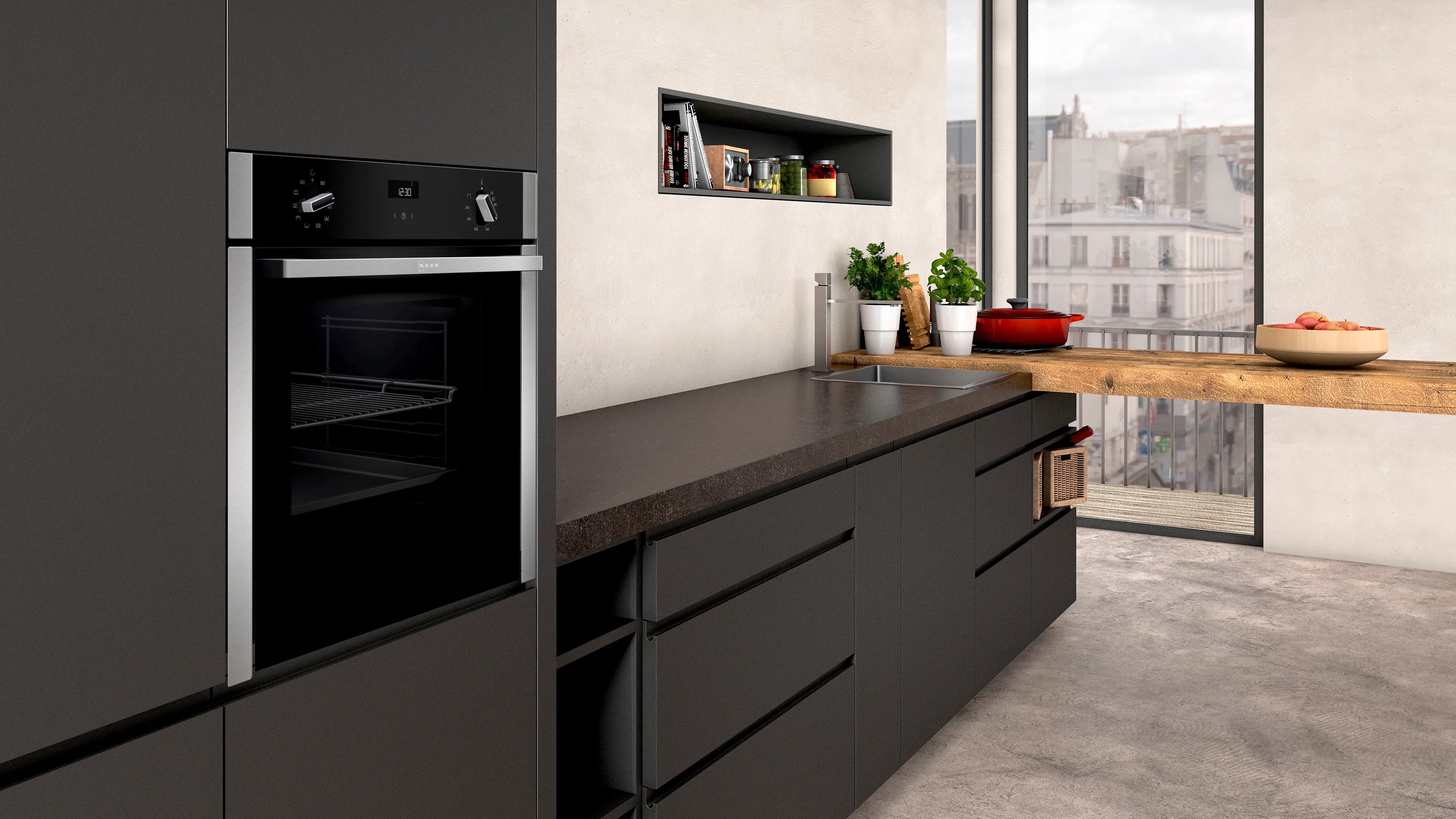 Neff N50 Built-in oven 60 x 60 cm Graphite-Grey | B3ACE4HN0B