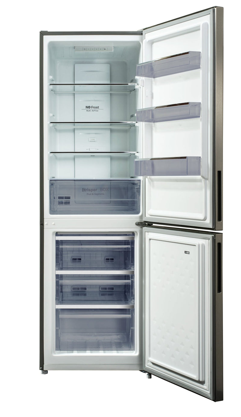 PowerPoint 55 cm Black Total No Frost Fridge Freezer — 60/40 Split