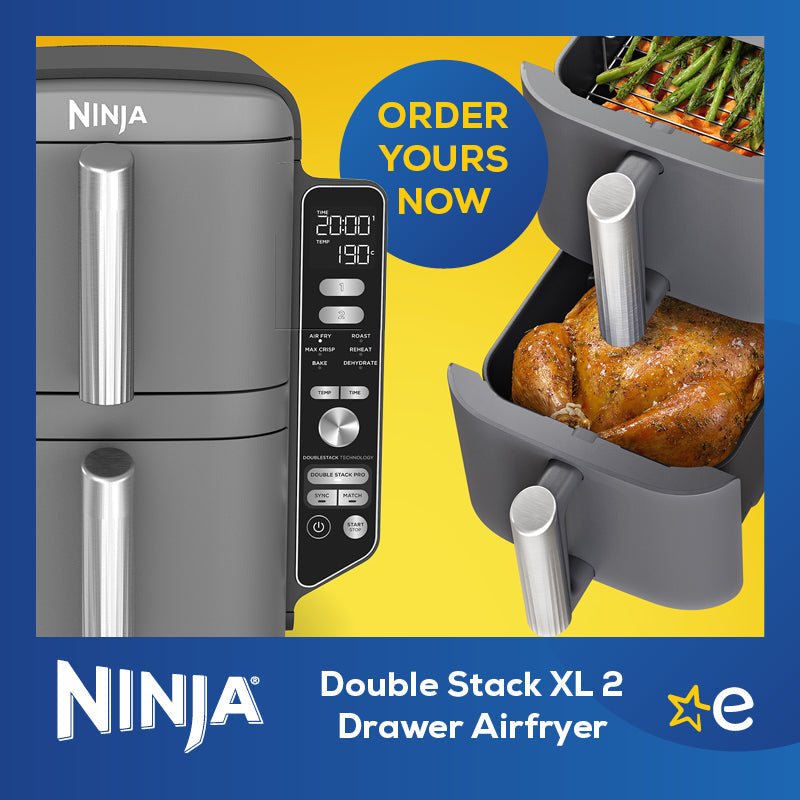 Ninja Double Stack XL 2 Drawer Air Fryer 9 5L SL400UK Ninja Double Stack XL 2 Drawer Air Fryer 9 5L SL400UK