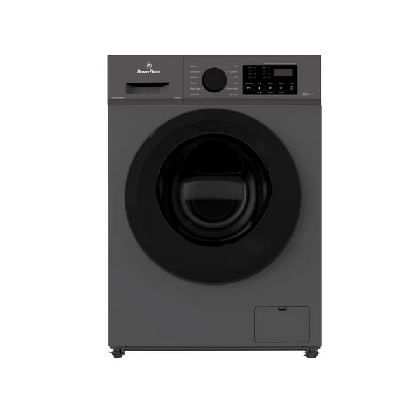 PowerPoint 6 kg Front-Load Washing Machine – 1,000 rpm, Inox (Stainless Steel), Inverter Motor
