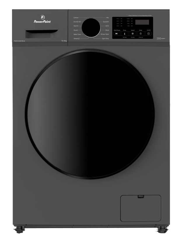 PowerPoint 10 kg Front-Load Washing Machine – Graphite